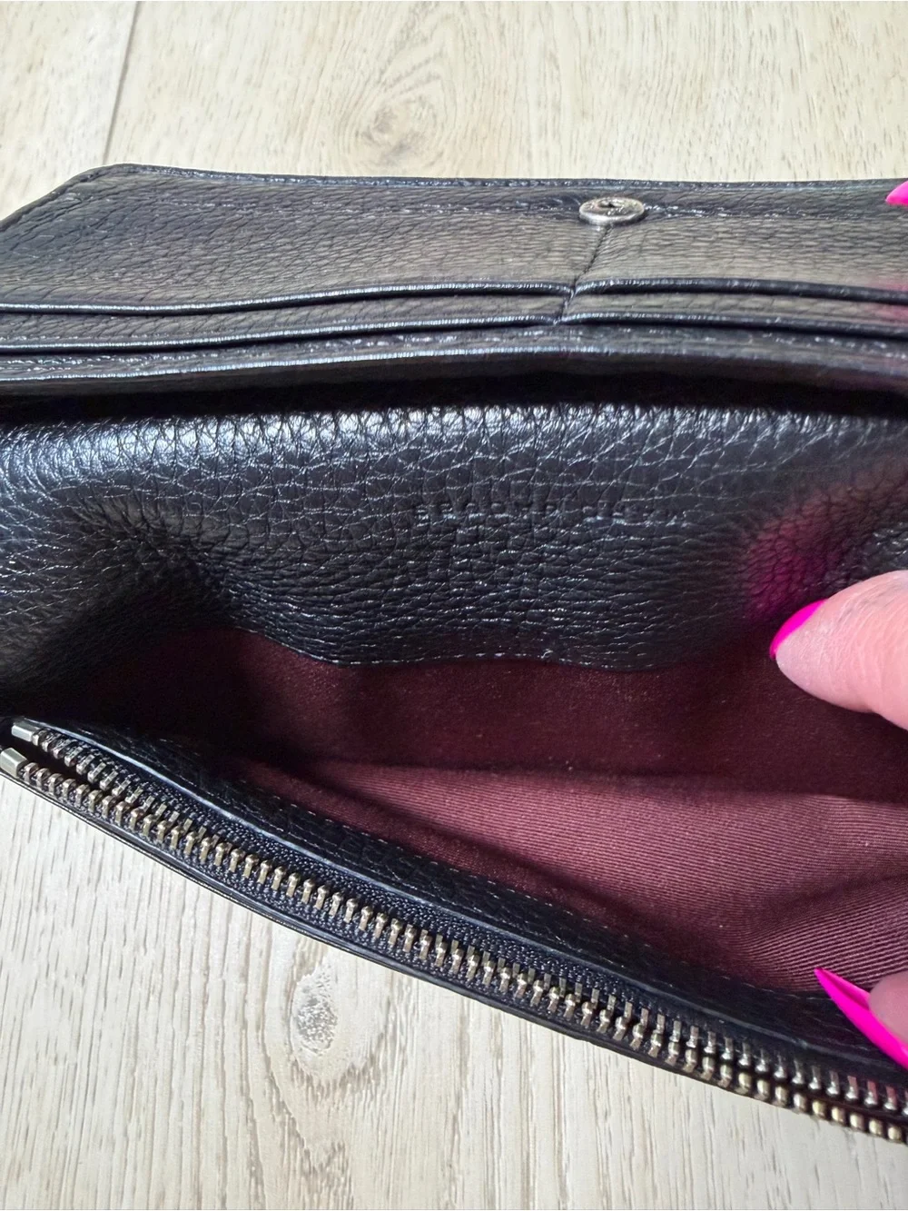 Marc Jacobs Black Leather Studded Wallet